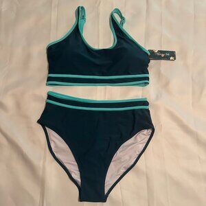 Blooming Jolly Bikini Size Large Green And Mint